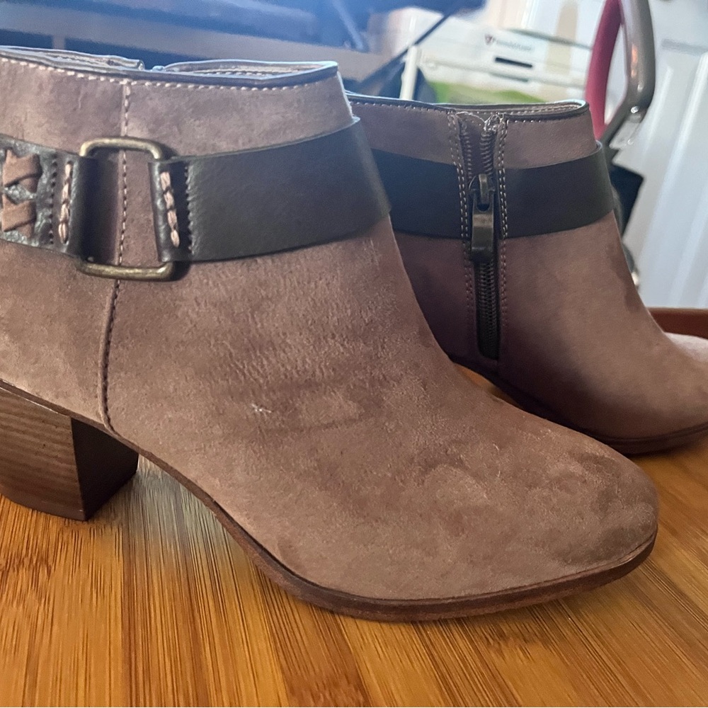 Brown Suede Ankle Boots